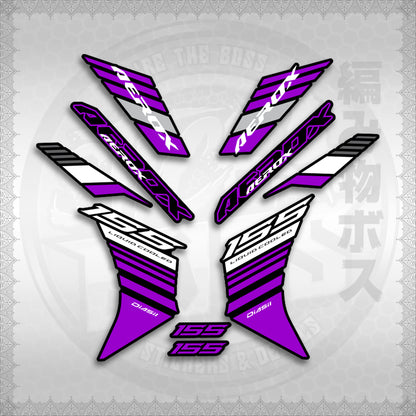 STICKER DECALS for AEROX V3 ALPHA TURBO INDO (AV3BAST) By STICKABOSS (SOFIE LAMINATED WATERPROOF)