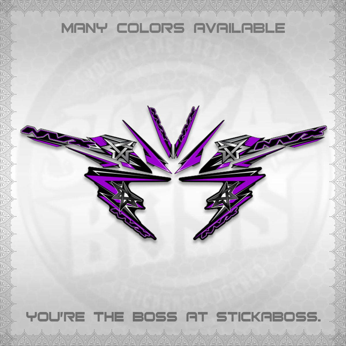 AEROX V3 INDO DECALS (ALPHA TURBO 0002)STICKER DECALS By STICKABOSS