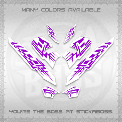 CLICK 125 V3 VARIO INDO-MALAY FOR WHITE DECALS (2026 TRIBAL LINES DESIGN) STICKER DECALS By STICKABOSS