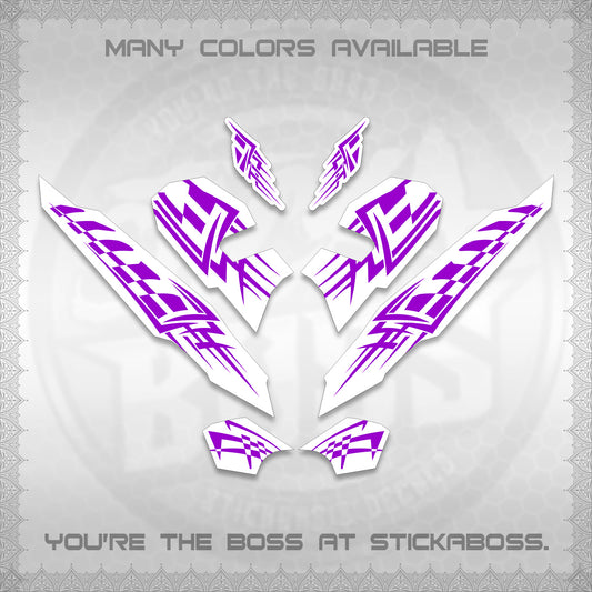 CLICK 125 V3 VARIO INDO-MALAY FOR WHITE DECALS (2026 TRIBAL LINES DESIGN) STICKER DECALS By STICKABOSS