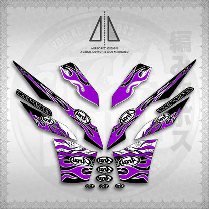 STICKER DECALS for AEROX V3 ALPHA TURBO INDO (AV3ARFISP) By STICKABOSS (SOFIE LAMINATED WATERPROOF)