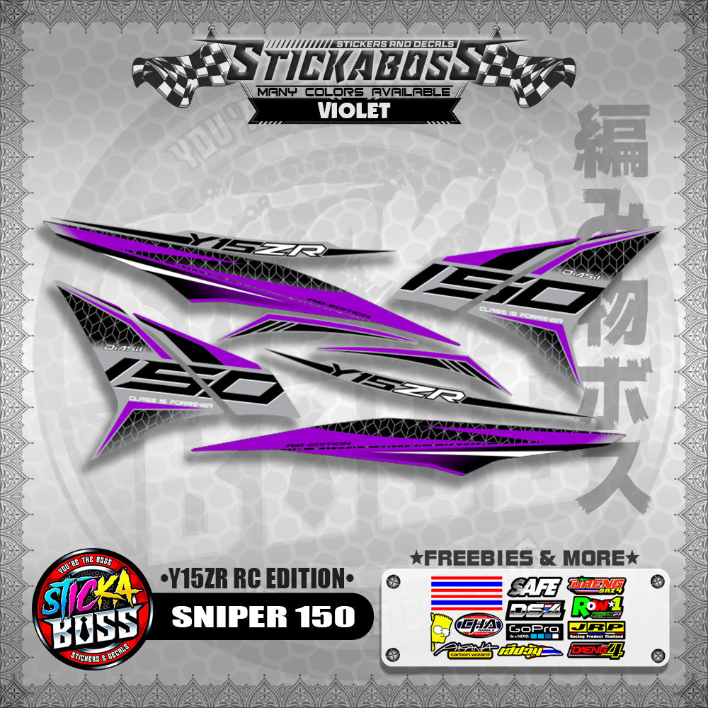 SNIPER 150 STICKER DECALS ( Y15ZR RC EDITION )【WITH FREEBIES】