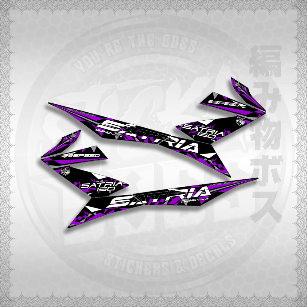 STICKER DECALS for RAIDER 150 FI (RFISATHMATH03) By STICKABOSS (SOFIE LAMINATED WATERPROOF)