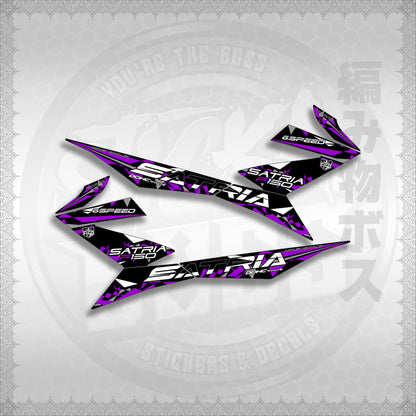 STICKER DECALS for RAIDER 150 FI (RFISATHMATH03) By STICKABOSS (SOFIE LAMINATED WATERPROOF)