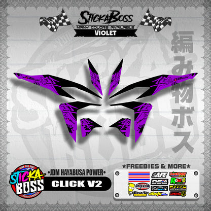CLICK V2 DECALS ( JDM HAYABUSA POWER )【WITH FREEBIES】