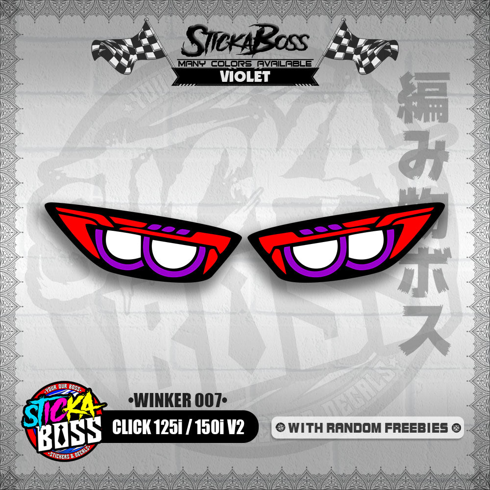 CLICK 125i / 150i V2 (WINKER 007) TRANSPARENT【WITH FREEBIES】