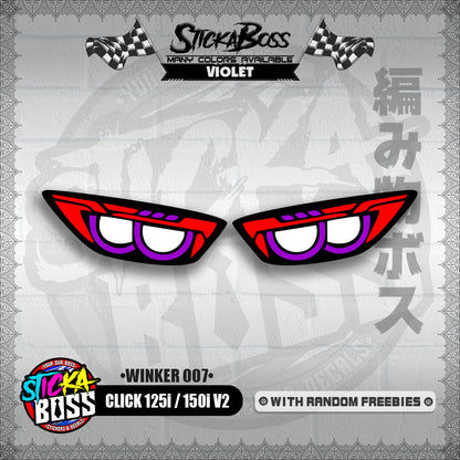 CLICK 125i / 150i V2 (WINKER 007) TRANSPARENT【WITH FREEBIES】