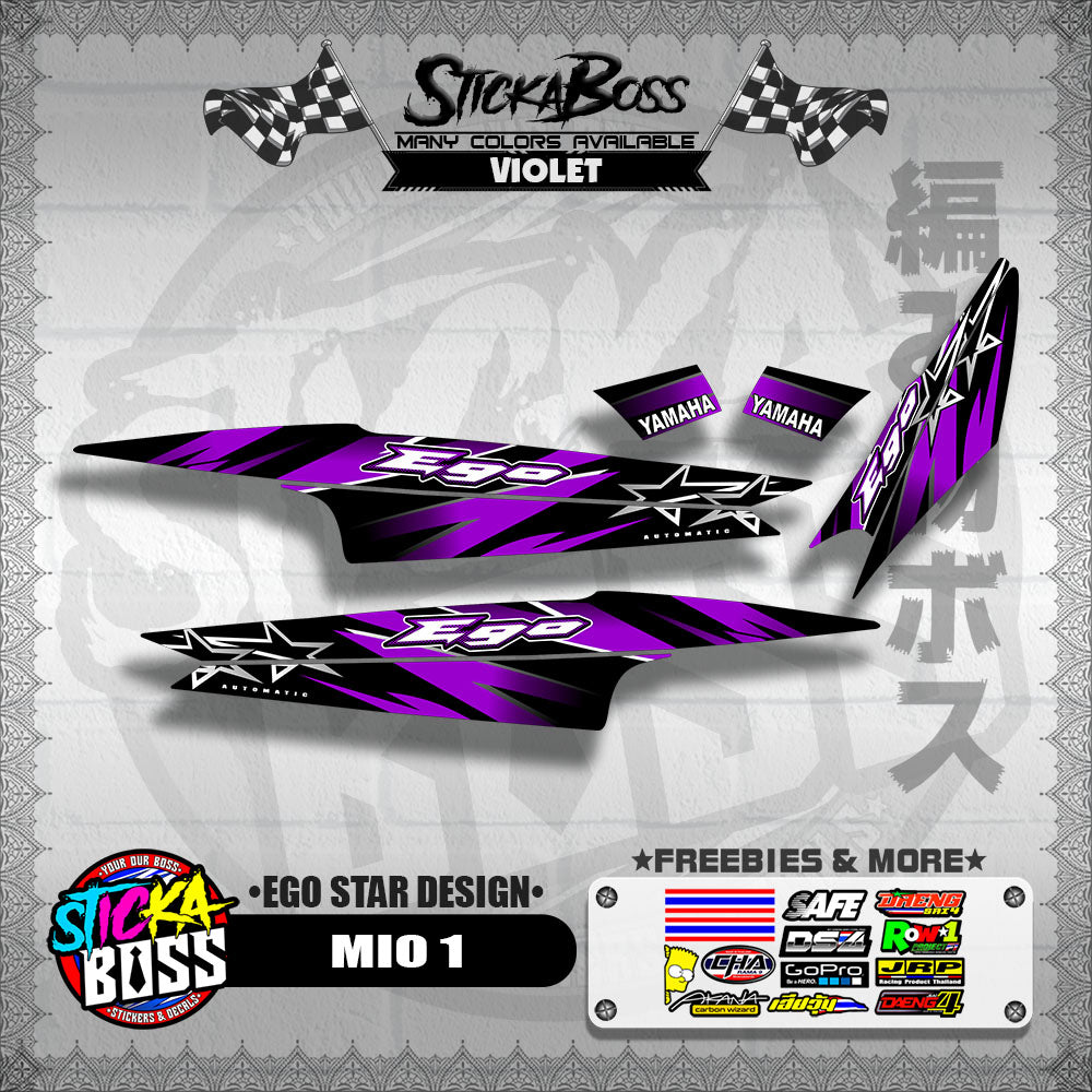 MIO 1 DECALS ( EGO STAR DESIGN )【WITH FREEBIES】