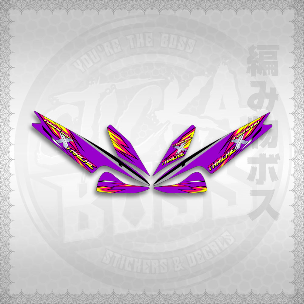 STICKER DECALS for MIO 1 (MIRPOXTH) By STICKABOSS (SOFIE LAMINATED WATERPROOF)