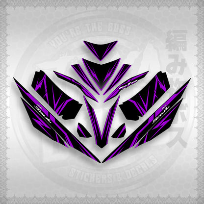 STICKER DECALS for MIO 4 (MIRGADE) By STICKABOSS (SOFIE LAMINATED WATERPROOF)