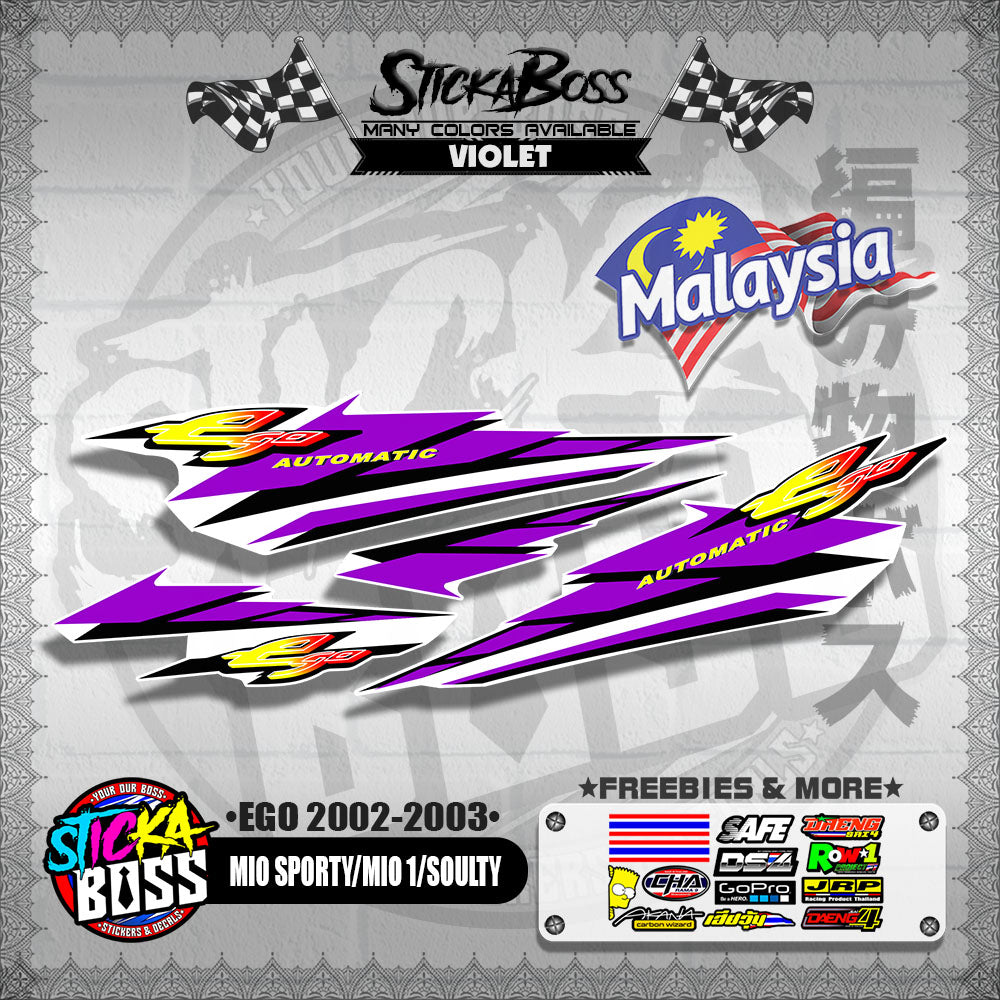 MIO SPORTY / MIO 1 / SOULTY DECALS ( EGO 2002-2003 )【WITH FREEBIES】