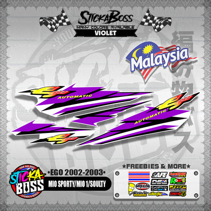 MIO SPORTY / MIO 1 / SOULTY DECALS ( EGO 2002-2003 )【WITH FREEBIES】