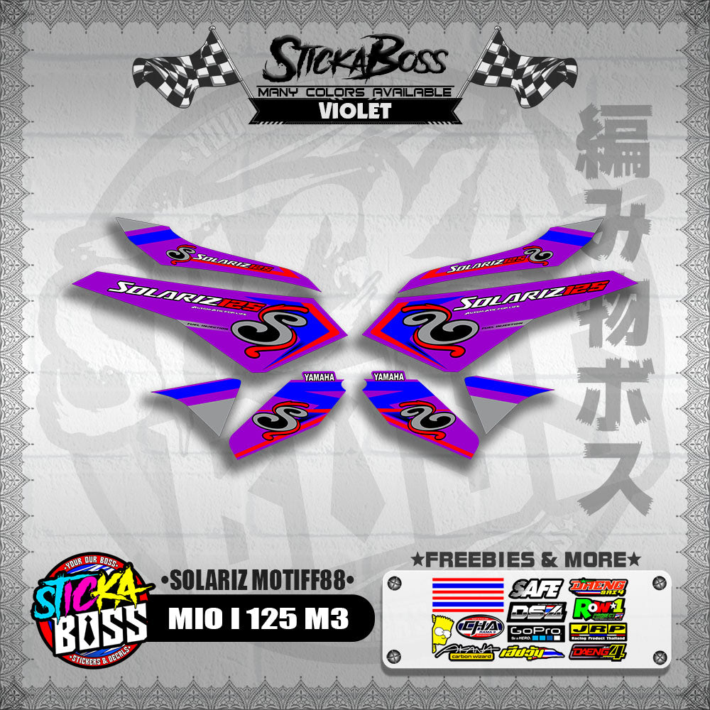 MIO I 125 M3 DECALS ( SOLARIZ MOTIFF88 )【WITH FREEBIES】