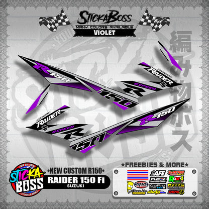 RAIDER 150 Fi DECALS ( NEW CUSTOM R150 )【WITH FREEBIES】