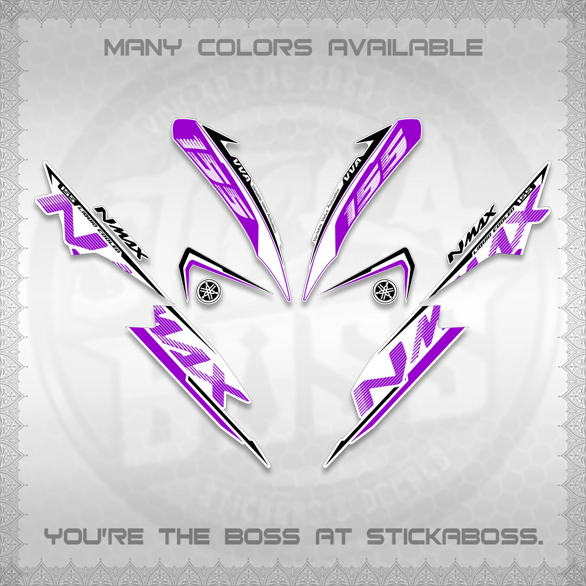 NMAX V1 THAI FOR WHITE DECALS (2020 DESIGN) STICKER DECALS By STICKABOSS