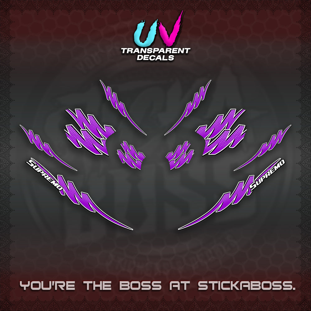 ADV 160 UV TRANSPARENT STRIPING(1 TONE PUTREA VIRDIAN) STICKER DECALS By STICKABOSS