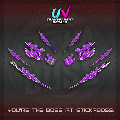 ADV 160 UV TRANSPARENT STRIPING(1 TONE PUTREA VIRDIAN) STICKER DECALS By STICKABOSS