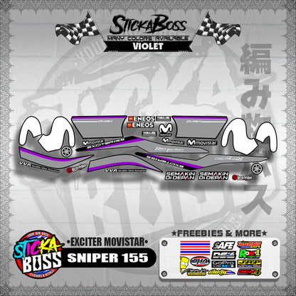 SNIPER 155 DECALS ( EXCITER MOVISTAR )【WITH FREEBIES】