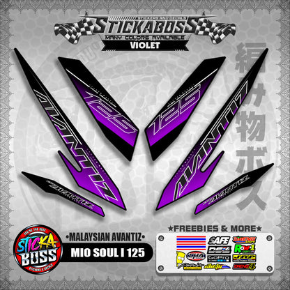 MIO SOUL I 125 STICKER DECALS ( MALAYSIAN AVANTIZ )【WITH FREEBIES】