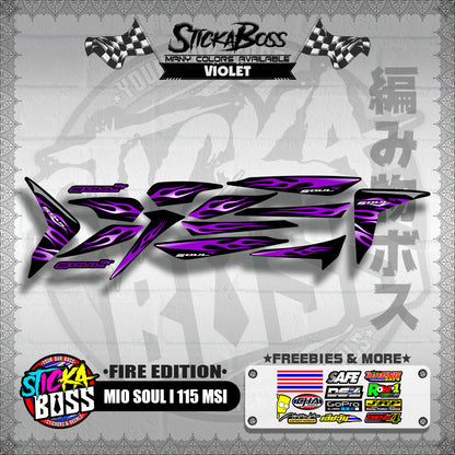 MIO SOUL I 115 MSI DECALS ( FIRE EDITION )【WITH FREEBIES】