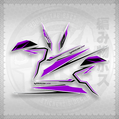 STICKER DECALS for CLICK 125 V3 (CV3VAVRDEFOWH) By STICKABOSS (SOFIE LAMINATED WATERPROOF)