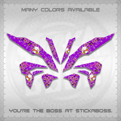 CLICK 125 V3 DECALS (LUCKY CAT SAKURA)STICKER DECALS By STICKABOSS