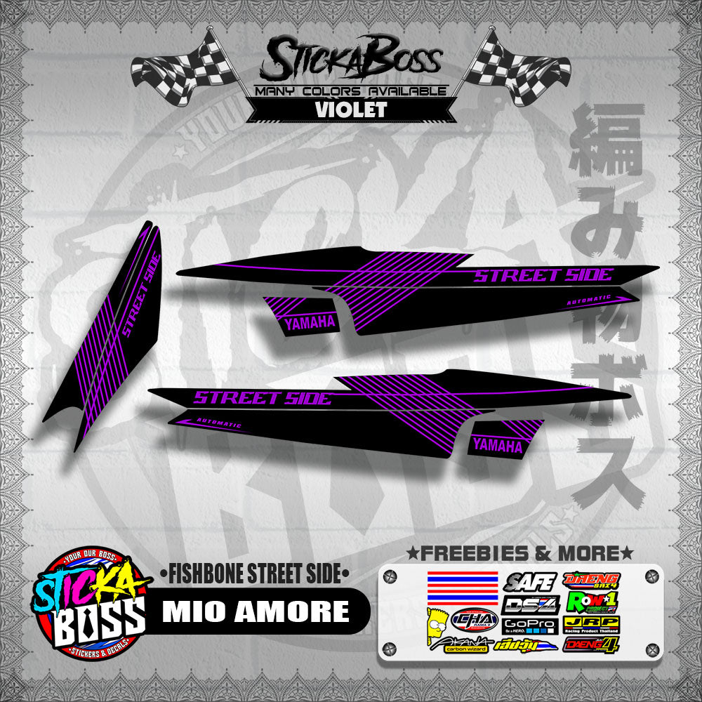 MIO AMORE DECALS ( FISHBONE STREET SIDE )【WITH FREEBIES】