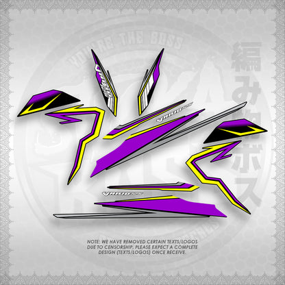 STICKER DECALS for CLICK 125 V3 (CV3VAVRDE) By STICKABOSS (SOFIE LAMINATED WATERPROOF)