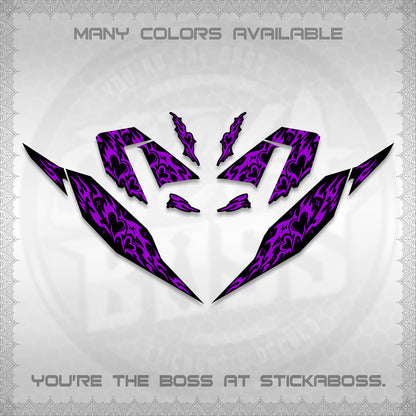 CLICK 125 V4 DECALS (2026 TRIBAL HEART DESIGN) STICKER KITS BY STICKABOSS