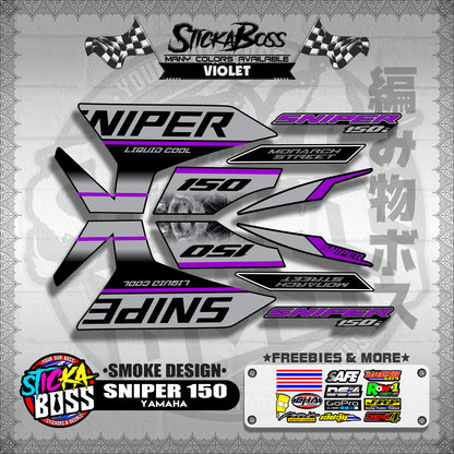 SNIPER 150 DECALS ( SMOKE DESIGN )【WITH FREEBIES】