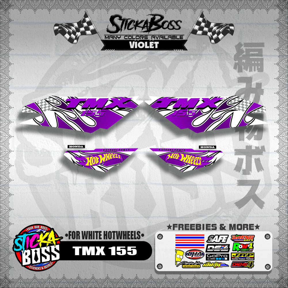 TMX 155 DECALS ( FOR WHITE HOTWHEELS )【WITH FREEBIES】