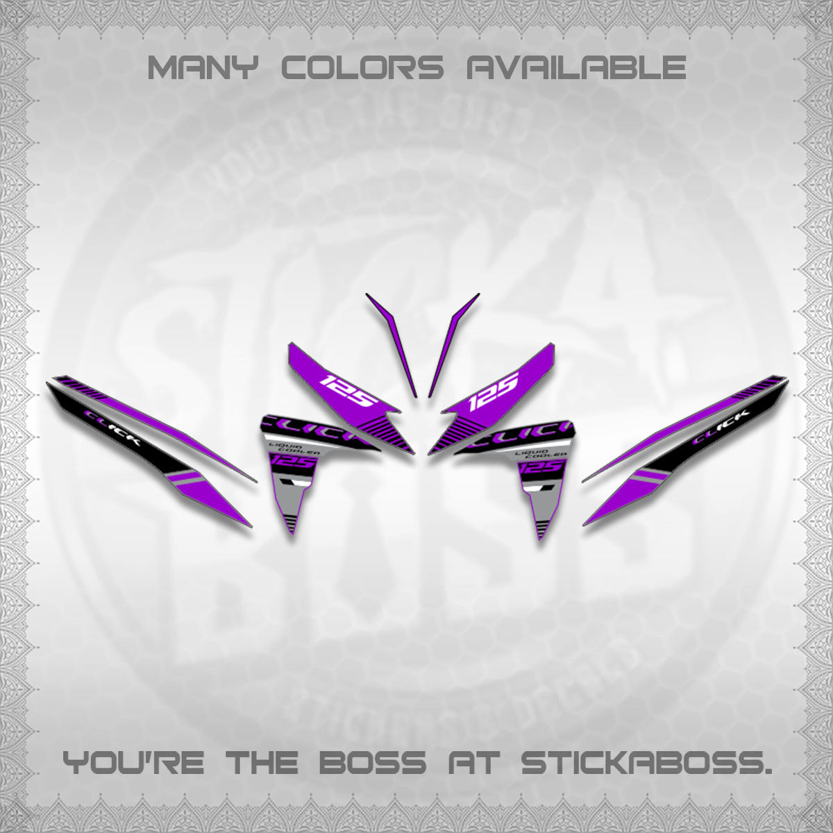 CLICK 125 V2 DECALS (2026 LIQUID COOLED DESIGN)STICKER DECALS BY STICKABOSS