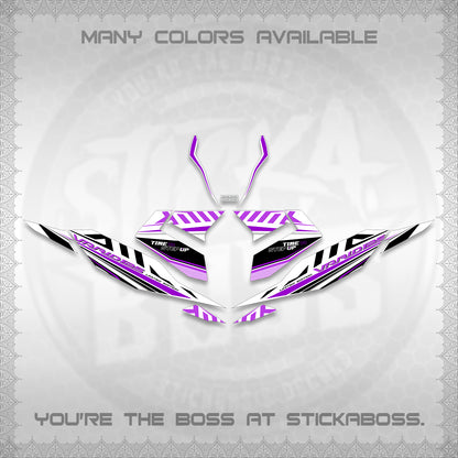 CLICK 125 V4 VARIO FOR WHITE DECALS (2026 VR0007 DESIGN) STICKER KITS By STICKABOSS