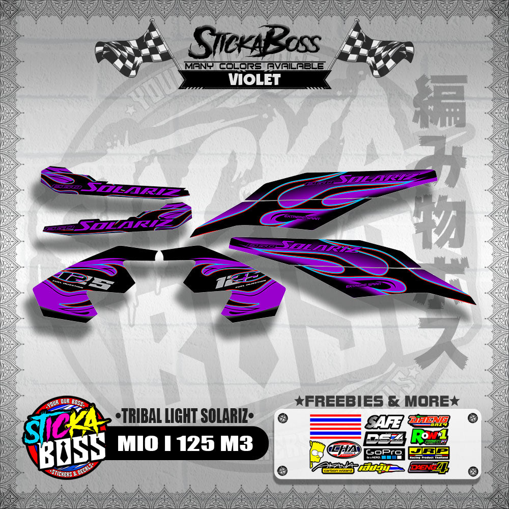 MIO I 125 M3 DECALS ( TRIBAL LIGHT SOLARIZ )【WITH FREEBIES】