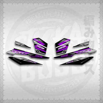 STICKER DECALS for AEROX V3 ALPHA TURBO INDO (AV3NVRAST) By STICKABOSS (SOFIE LAMINATED WATERPROOF)