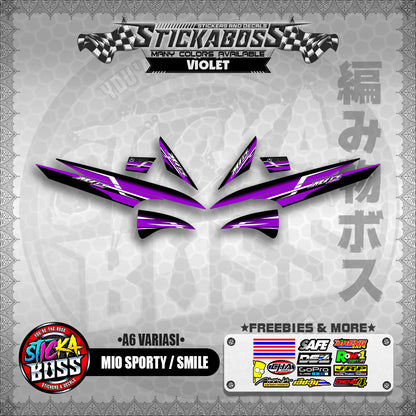 MIO SPORTY / SMILE INDO STICKER DECALS ( A6 VARIASI )【WITH FREEBIES】