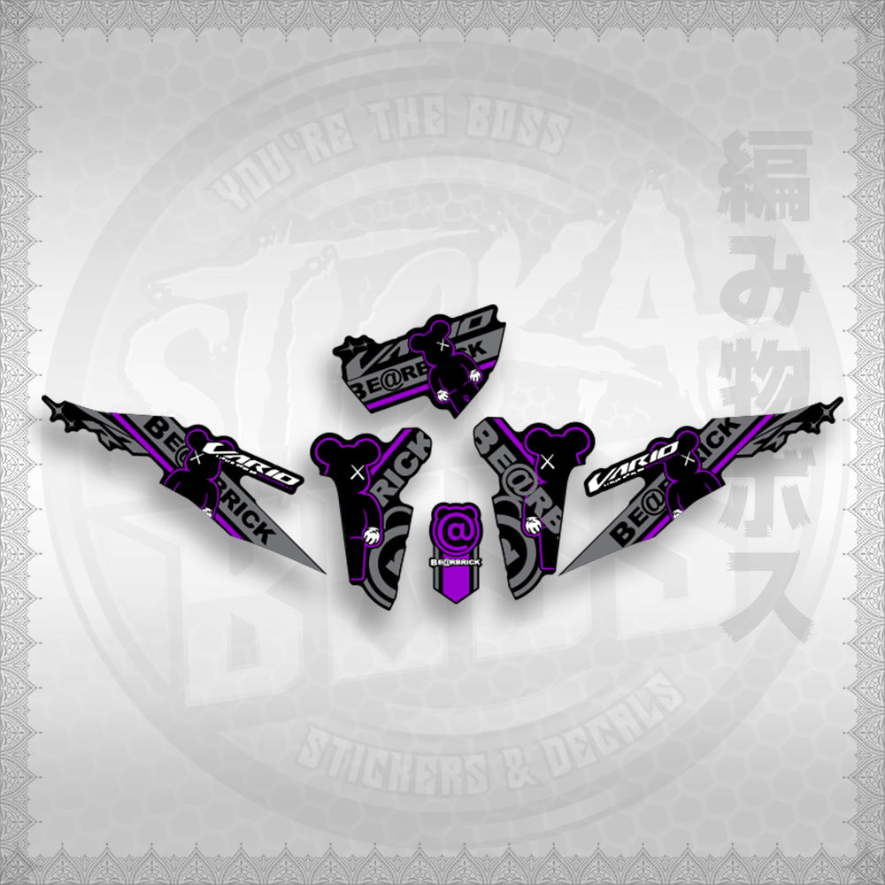 CLICK V2 INDO CONCEPT ( VARIO BEAR BRICK ) STICKER DECALS By STICKABOSS