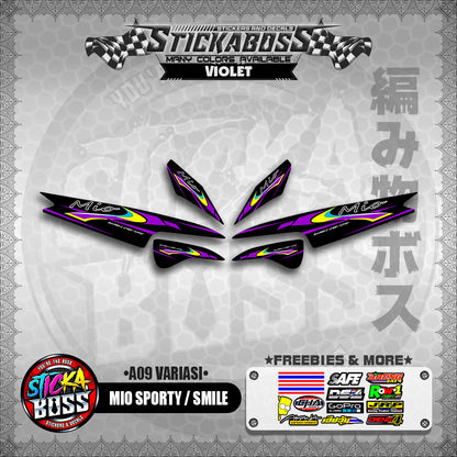 MIO SPORTY  SMILE INDO STICKER DECALS ( A9 VARIASI )【WITH FREEBIES】