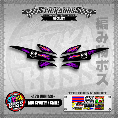 MIO SPORTY / SMILE INDO STICKER DECALS (  A20 VARIASI )【WITH FREEBIES】