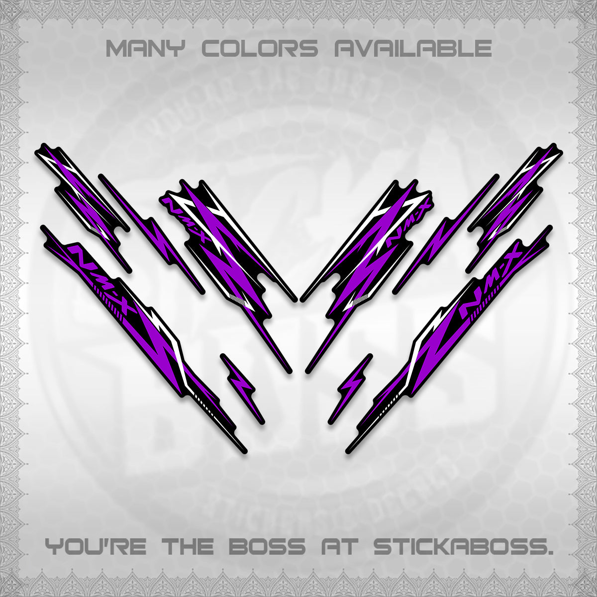 NMAX V2 DECALS (2024 NM A8 STYLE) STICKER DECALS By STICKABOSS