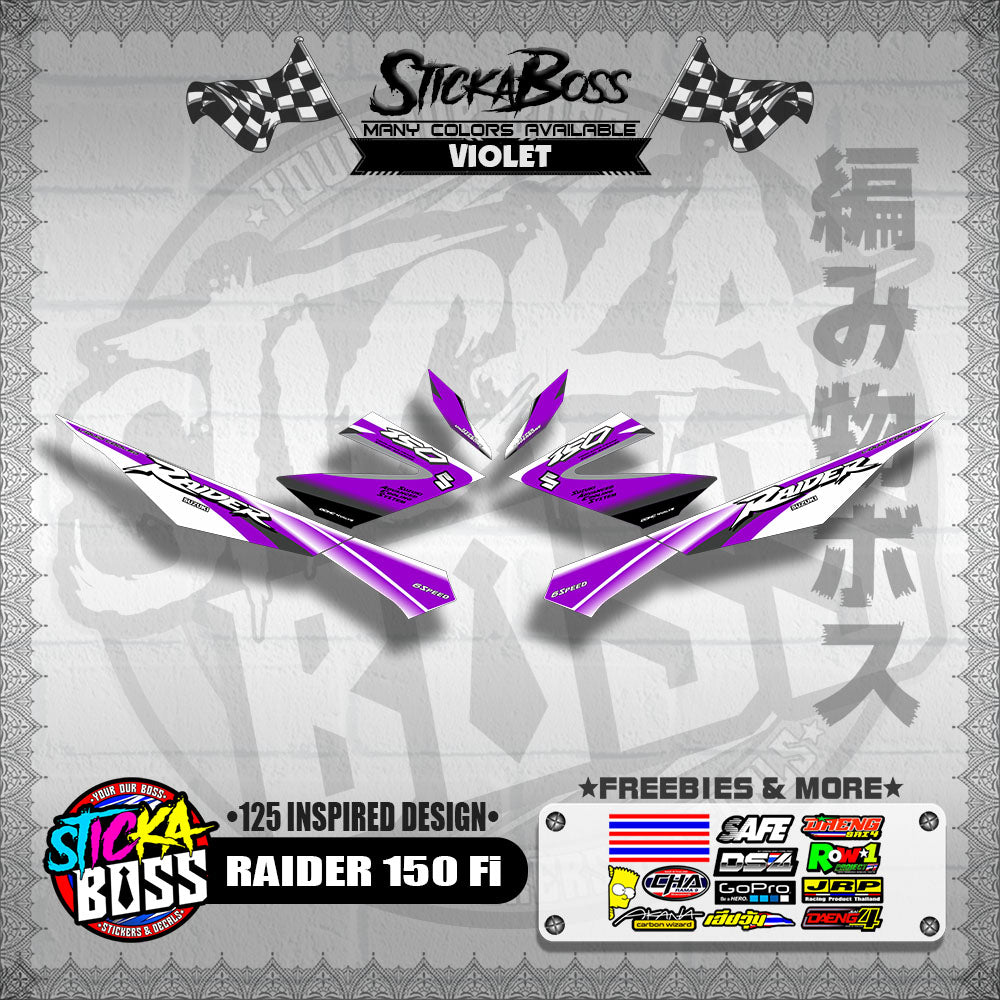 RAIDER 150 Fi DECALS ( 125 INSPIRED DESIGN )【WITH FREEBIES】