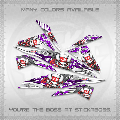 BEAT FI V1 FOR WHITE DECALS (2026 NEW RCB 2.0 DESIGN) STICKER KITS BY STICKABOSS