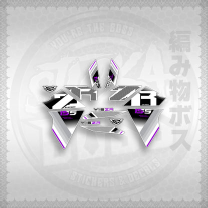 STICKER DECALS for SNIPER 155 (S155Y1SIPHFOWH) By STICKABOSS (SOFIE LAMINATED WATERPROOF)