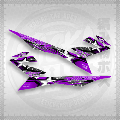 STICKER DECALS for RAIDER 150 FI (RFISATHMATH04) By STICKABOSS (SOFIE LAMINATED WATERPROOF)