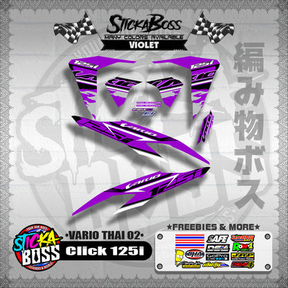 CLICK 125i V2 DECALS ( VARIO THAI 02 )【WITH FREEBIES】