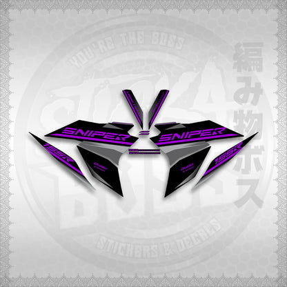 STICKER DECALS for SNIPER 155 (20PHSTDE) By STICKABOSS (SOFIE LAMINATED WATERPROOF)