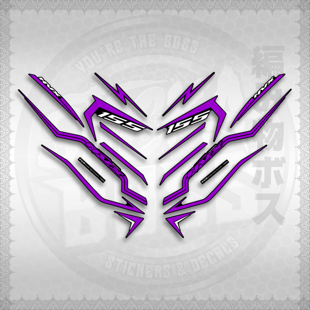 STICKER DECALS for AEROX V3 ALPHA TURBO INDO (AV3STTIRA) By STICKABOSS (SOFIE LAMINATED WATERPROOF)