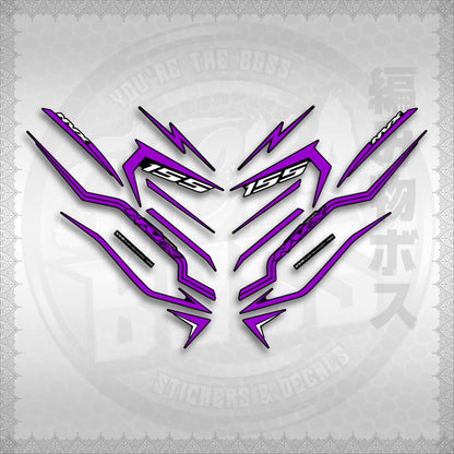 STICKER DECALS for AEROX V3 ALPHA TURBO INDO (AV3STTIRA) By STICKABOSS (SOFIE LAMINATED WATERPROOF)