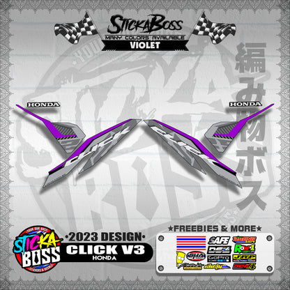 CLICK V3 DECALS ( 2023 DESIGN )【WITH FREEBIES】