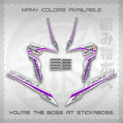 CLICK 125 V3 VIETNAM CONCEPT ( FOR WHITE BARCODE STYLE ) STICKER DECALS By STICKABOSS